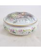Earthenware Candy Box with Floral and Bird Decor
