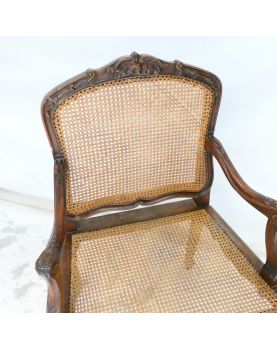 Louis XV Style Cane Armchair
