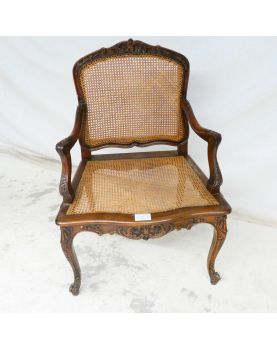 Fauteuil Canné Style Louis XV