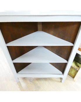 Patinated Corner Cabinet