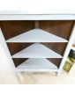 Patinated Corner Cabinet