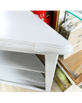 Patinated Corner Cabinet