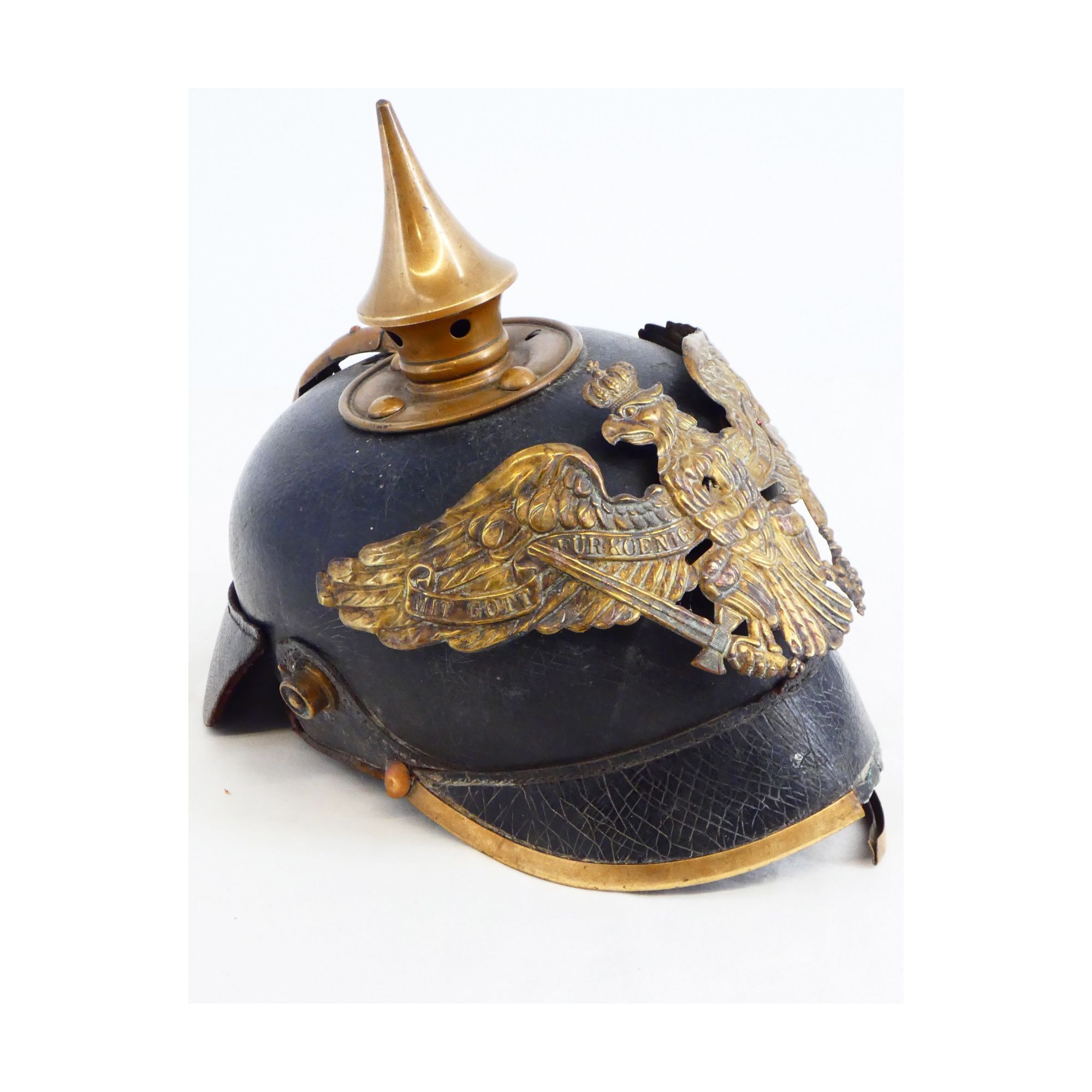 Casque à Pointe Prussien Incomplet Casque à Pointe Prussien Incomplet
