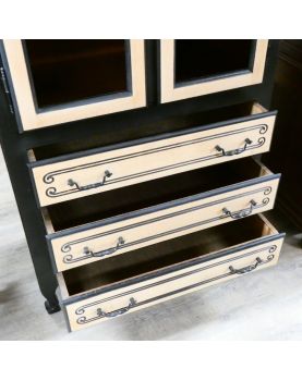 2-Door, 3-Drawer Cabinet with Key
