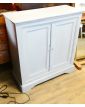 Grey Patinated Cabinet 2 Doors with Key
