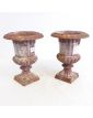 Paire de Petits Vases Médicis en Fonte