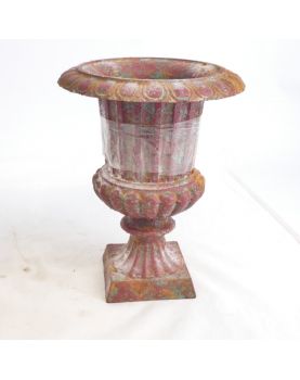Paire de Petits Vases Médicis en Fonte