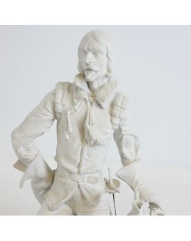 White Biscuit Subject Man with Pitcher