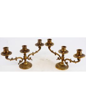 Paire de Chandeliers en Bronze