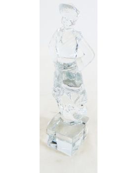 Sujet Femme Presse Papier en Cristal