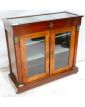 Empire Display Cabinet 1 Drop-Down 2 Glass Doors on Casters with Keys