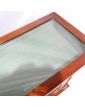 Empire Display Cabinet 1 Drop-Down 2 Glass Doors on Casters with Keys