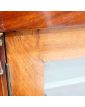 Empire Display Cabinet 1 Drop-Down 2 Glass Doors on Casters with Keys