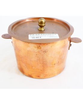 Petite Cocotte avec Couvercle en Cuivre