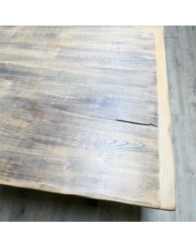 Ancienne Table Patinée Noir et Brut