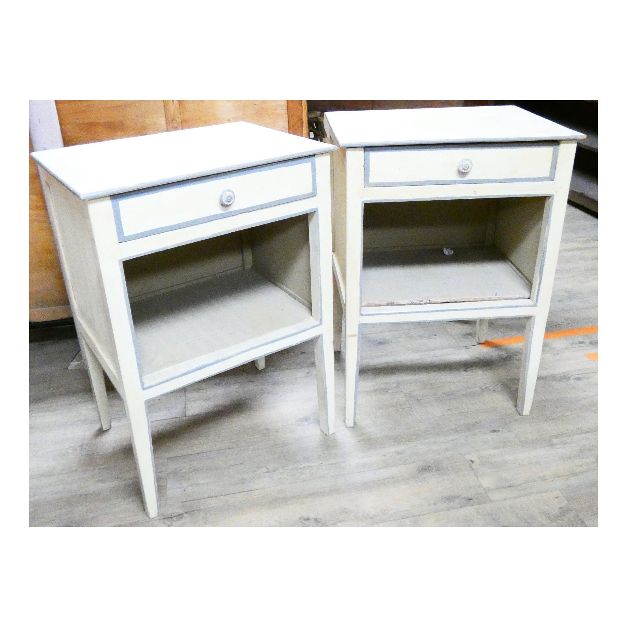 Pair of occasional furniture 1 drawer 1 niche Pair of occasional furniture 1 drawer 1 niche