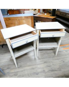 Pair of occasional furniture 1 drawer 1 niche