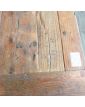 Table Rectangulaire Style Industriel avec Pied en Fonte et Plateau en Orme