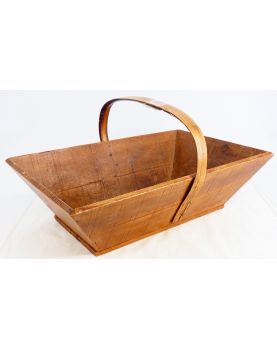 Waxed Wooden Fruit Basket
