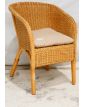 Wicker Armchair with Cushion