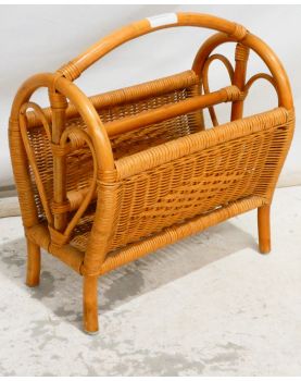 Wicker Magazine Rack