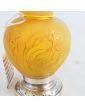DAUM NANCY Petit Vase avec Base Monture en Argent