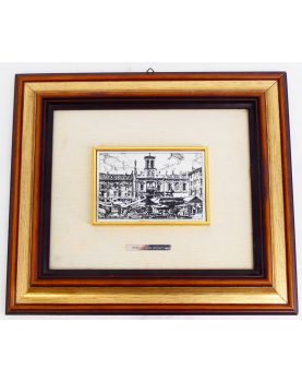 Cadre Feuille en Argent 800/1000 Italie