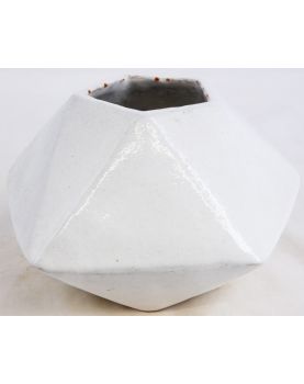 Vase Blanc Louise LOUBATIERES