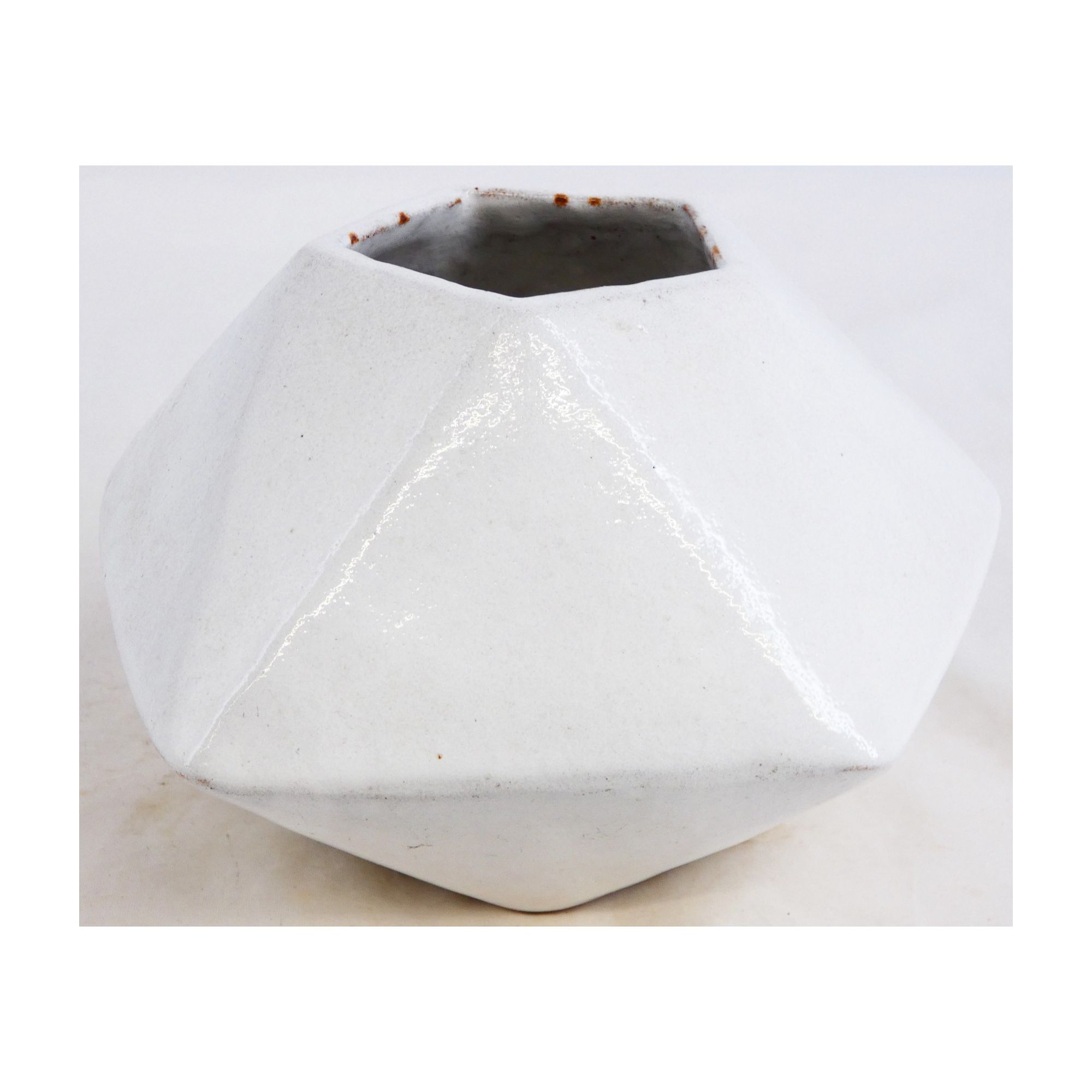 Vase Blanc Louise LOUBATIERES Vase Blanc Louise LOUBATIERES