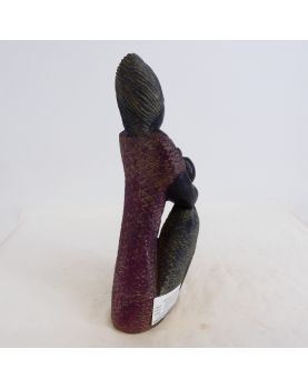 Sculpture en Pierre Femme à l’Enfant