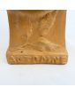 Bust of Autumn Woman in Golden Plaster