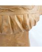 Bust of Autumn Woman in Golden Plaster