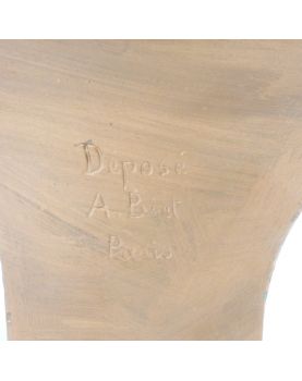 Buste de Femme Automne en Plâtre Doré