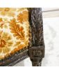 Fauteuil en Bois Louis XVI Couleur Moutarde