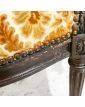 Fauteuil en Bois Louis XVI Couleur Moutarde