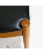 Série de 4 Chaises en Skaï Noir STOCKOLM