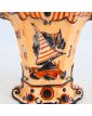 Small Porcelain Vase with Lakeside Decor Attributed to Bayeux