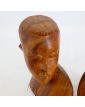 Couple Buste d’Africains en Bois
