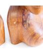 Couple Buste d’Africains en Bois