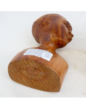 Couple Buste d’Africains en Bois