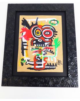 Gouache sur Carton Moderniste Signé