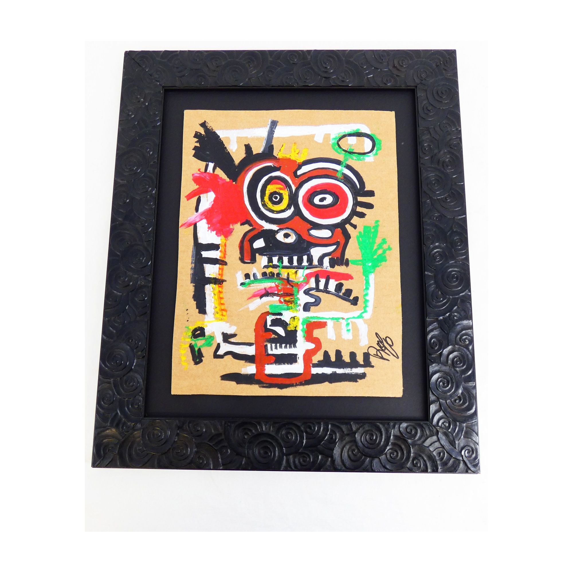 Gouache on Modernist Cardboard Signed Gouache on Modernist Cardboard Signed