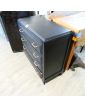 Refurbished Black Chest of Drawers with 4 Drawers