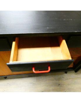 Refurbished Sideboard with 3 Drawers and 2 Sliding Doors
