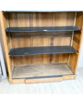 4-Tier Bookcase Restyled in Black and Natural