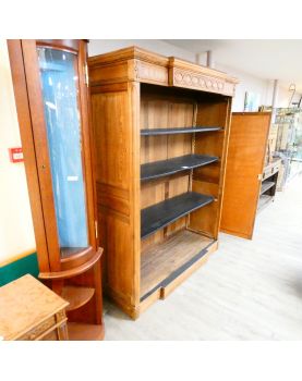 Bibliothèque 4 Niveaux Relookée en Noir et Naturel
