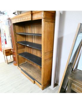 Bibliothèque 4 Niveaux Relookée en Noir et Naturel