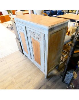 Grey and Natural Restyled Oak Sideboard with Key