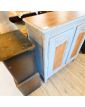 Grey and Natural Restyled Oak Sideboard with Key