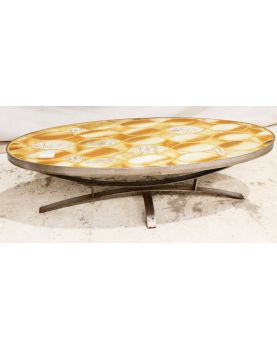 Table Basse Ovale 70 en Céramique